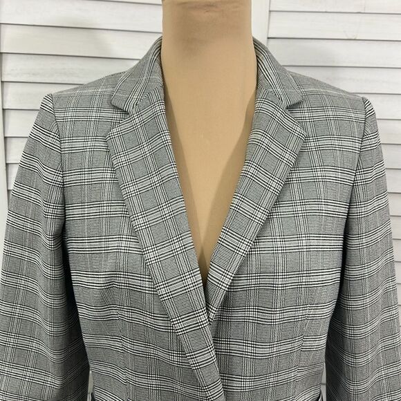 Calvin Klein Blazer Size 10 Houndstooth - Picture 3 of 13